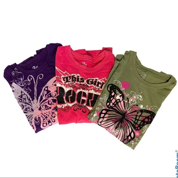 Children’s Place Bundle of 3 Long Sleeve Graphic T-Shirts Size 10-12 - Picture 1 of 10